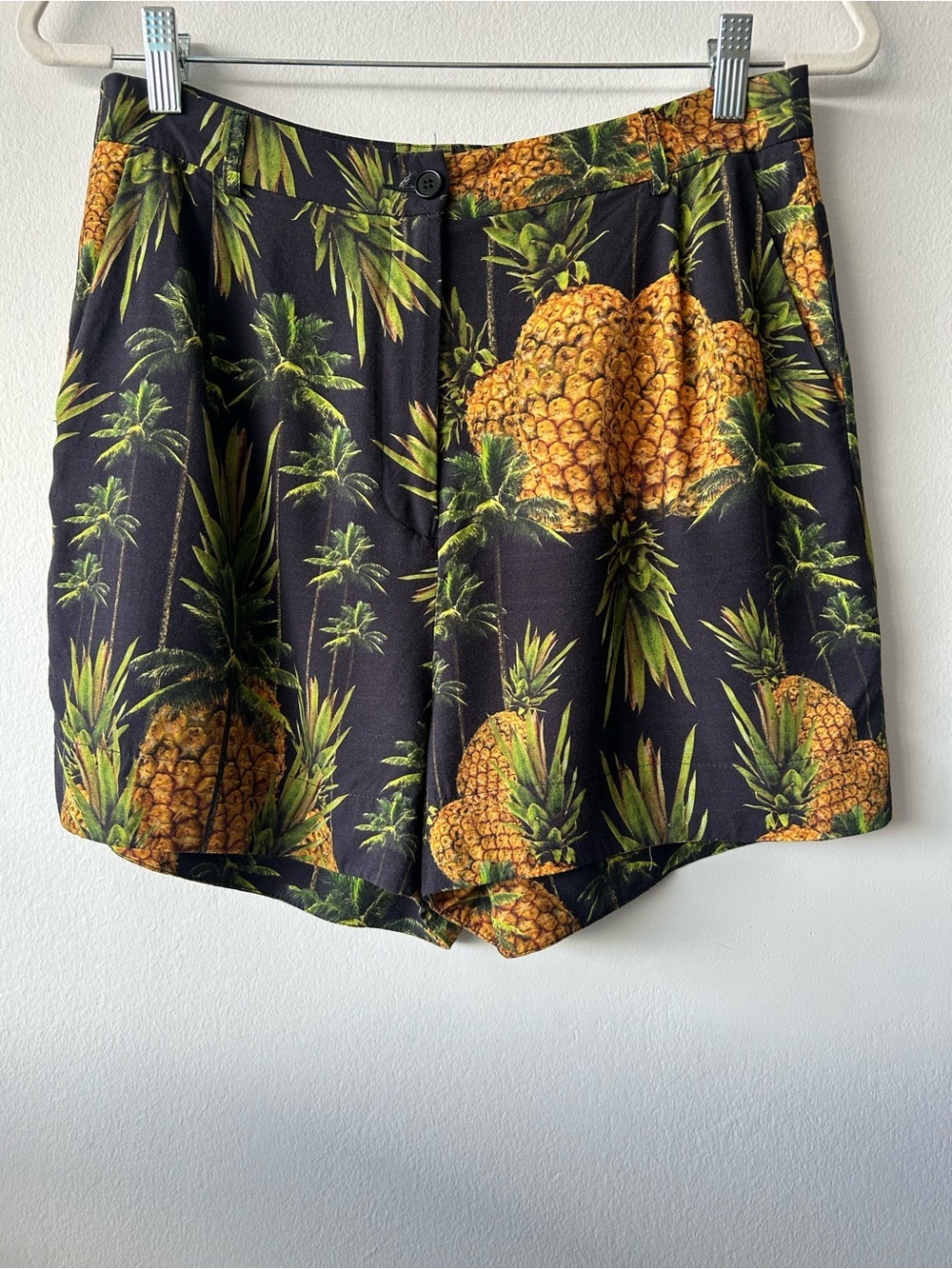 Osklen Tropical Print Skirt — Green Palm Motif